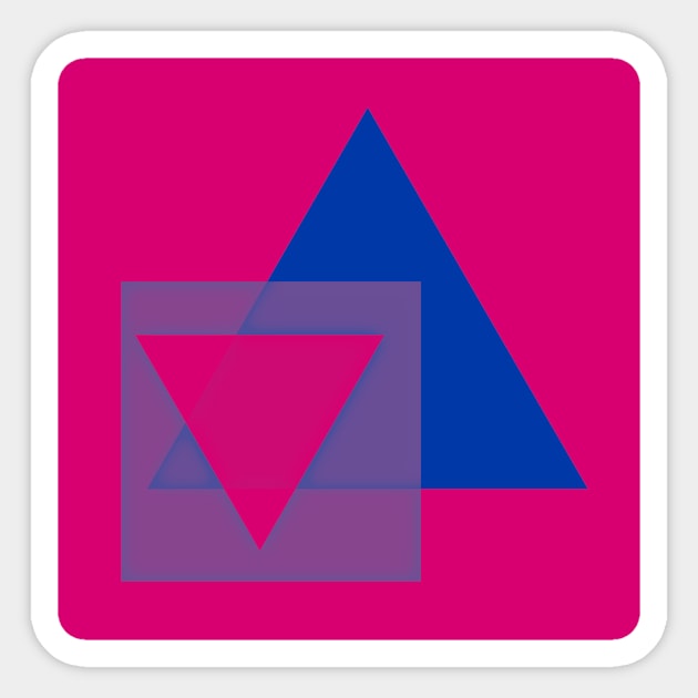 Bi Pride Basic Shapes Sticker by VernenInk